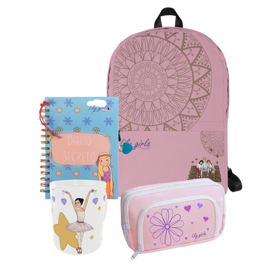 Pack escolar - Modelo Mandala rosa