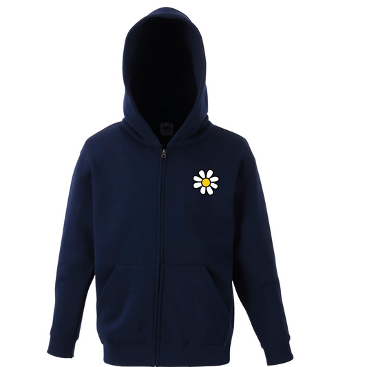 Sudadera infantil Margarita clásica con cremallera - Colección Soft Details