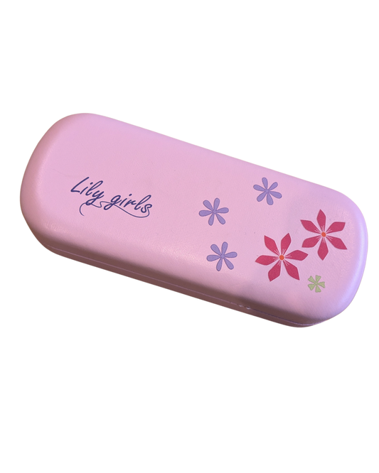 Funda de gafas rosa claro