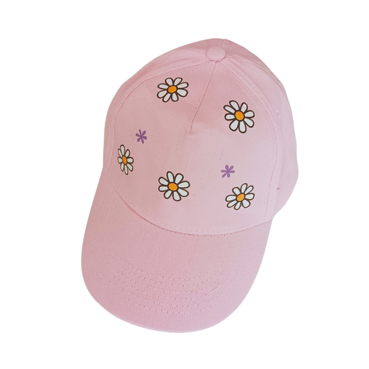 Pink cap "Daisies"