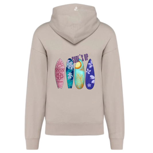 Sudadera Oversize con Capucha "Surf's Up" - Arena