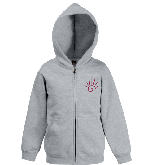 Sudadera infantil Surf motif con cremallera - Colección Soft Details