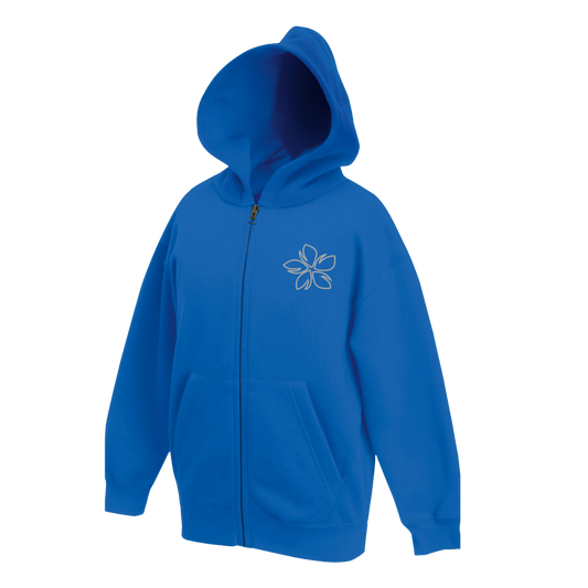 Sudadera infantil Surf flower con cremallera - Colección Soft Details