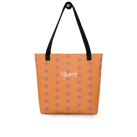 Bolsa de playa. Diseño flor surf