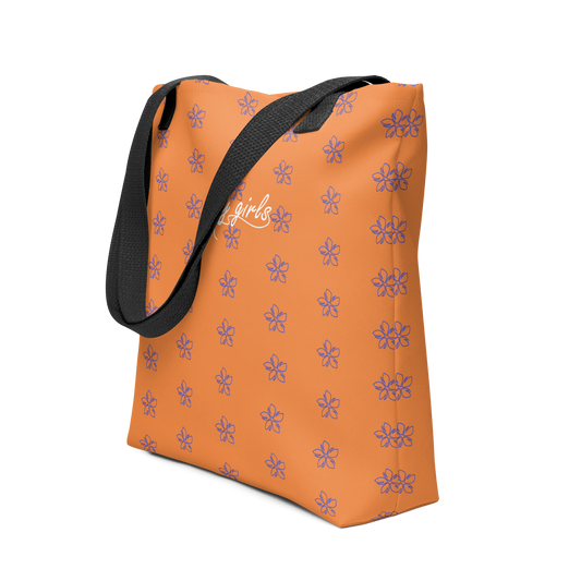 Bolsa de playa. Diseño flor surf