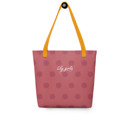 Bolsa de playa color fresa / diseño surf
