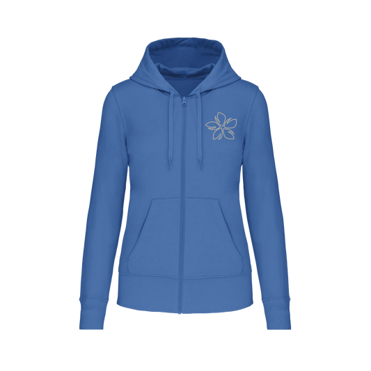 Sudadera con cremallera - mujer- Flor surf