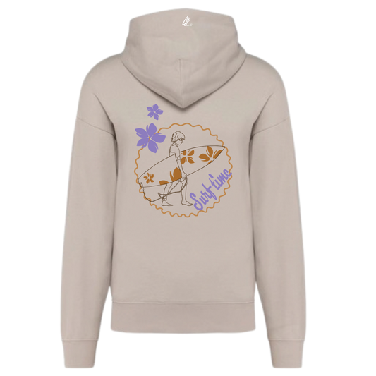 Sudadera Oversize "Surf Time" - Arena