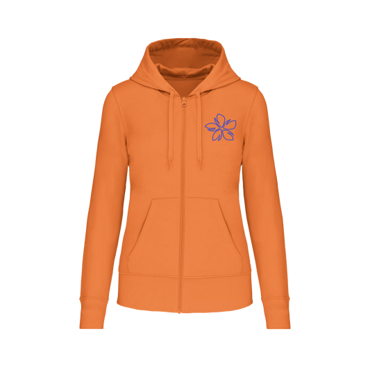 Sudadera con cremallera - mujer- Flor surf