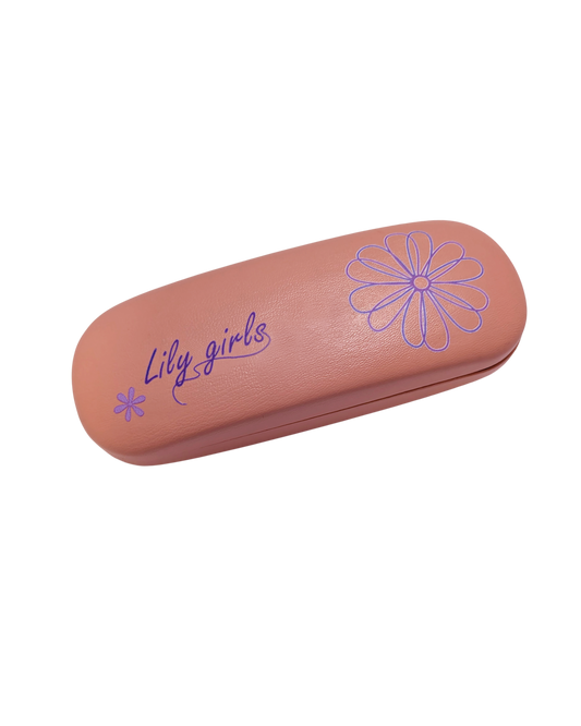 Funda de gafas rosa