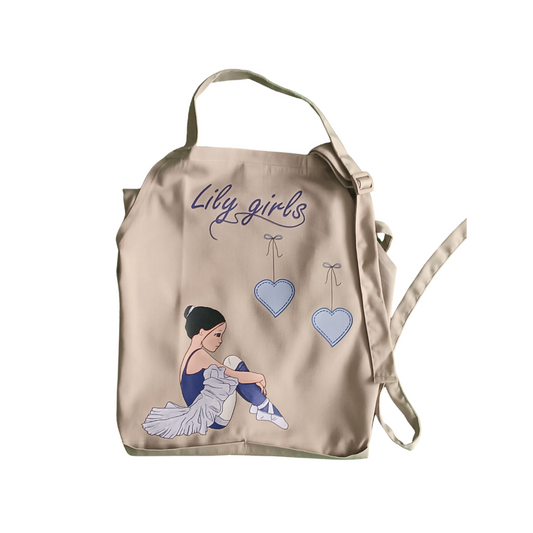 Apron "Marta, the ballerina" Dark sand color