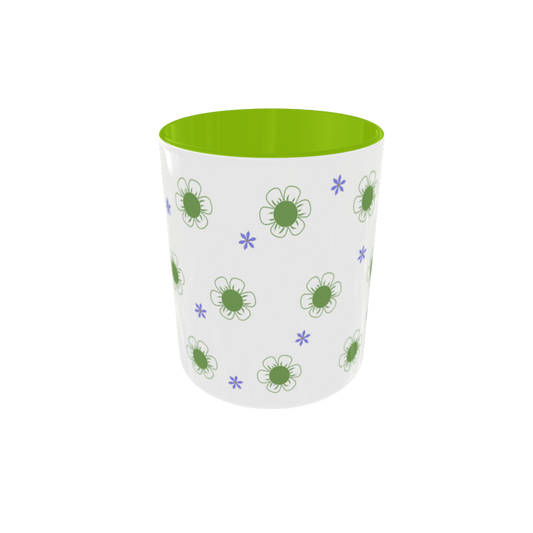 Bote lápices Margaritas verdes