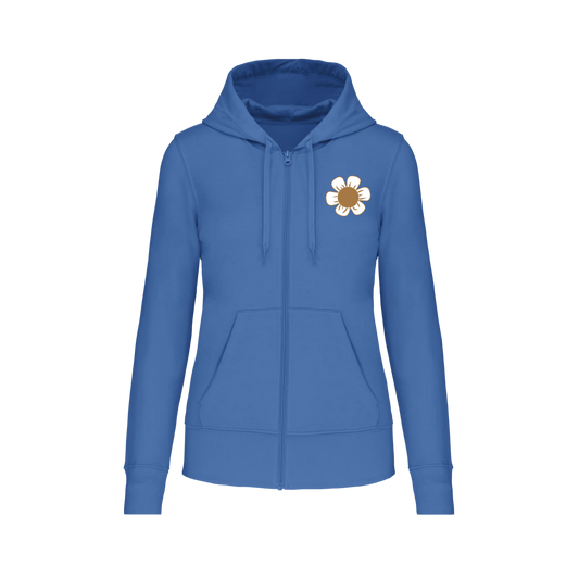 Sudadera con cremallera - mujer- Margarita clásica
