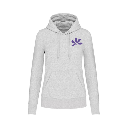 Sudadera con bolsillo - mujer- Media flor