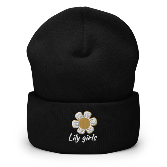 Gorro de Lana "Lily Girls" con Margarita Bordada